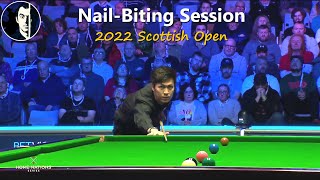 NailBiting Final Frames  Judd Trump vs Thepchaiya UnNooh  2022 Scottish Open QF ‒ Snooker [upl. by Cymbre432]