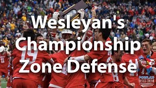 Wesleyans Championship Zone Defense  Lacrosse  POWLAX [upl. by Annua]