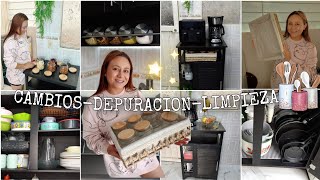 CAMBIOS EN MI COCINA✨️😍DEPURACIÓN DE TRASTES✅️LIMPIEZA Y ACOMODO💯 [upl. by Nirtiac972]