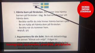 Hämta barn på förskolan  Argumentera för din åsikt  skriva på svenska [upl. by Kushner858]