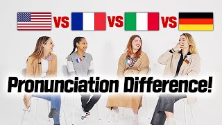 American French Italian German Pronunciation Differences [upl. by Eziechiele746]