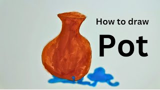 pot with water drawing  easy and simple drawing methods [upl. by Yerak]