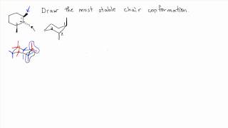 Most stable conformation Chair Cyclohexane [upl. by Nylirehs]