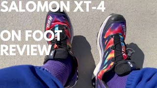 WEAR REVIEW Salomon XT4 Advanced Tie Dye Lavender Nimbus Cloud Perfect Small Hike amp Hawaii Shoe [upl. by Allegna]