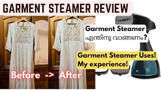 Garment Steamer Review Malayalam  Garment Steamer Uses  Steam Iron Review [upl. by Hagood]