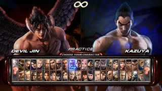 Tekken 6 Opening and All Characters PSP [upl. by Eronaele]