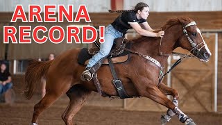 ARENA RECORD Barrel Race Vlog [upl. by Amir320]