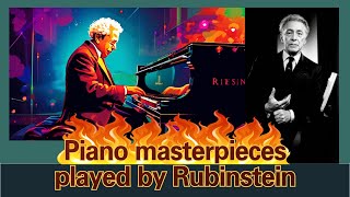 Piano masterpieces played by Rubinstein [upl. by Annahael]