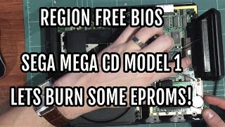 SEGA Mega CD  Region free BIOS EPROM mod [upl. by Sauveur]