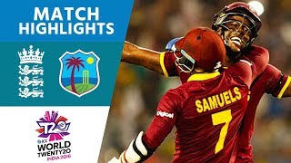 Brathwaite Hits 4 Sixes To Win  England vs West Indies  ICC Mens WT20 FINAL  Highlights [upl. by Irrej]