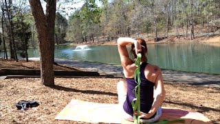 Gaiam Stretch Strap Demo stretching and flexibility [upl. by Aime]