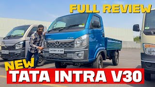 New Tata Intra V30 bs6 phase 2  detailed walkaround review  features full explanationtatamotors [upl. by Lipkin]