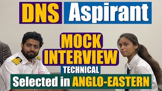 Merchant Navy Interview  DNS Interview  Sponsorship Interview  Selected in ANGLO EASTERN [upl. by Akinod]