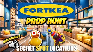 FORTKEA PROP HUNT MAP FORTNITE CREATIVE  SECRET SPOT SECRET ROOM [upl. by Lleznov115]