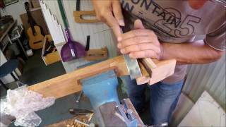 classical guitar making carving the heel [upl. by Ehrman]