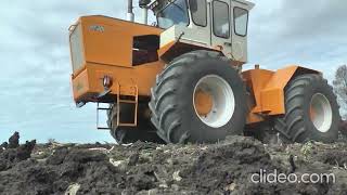 Huntractor HT300 RábaSteiger 250 pulling subsoiler  PURE SOUND [upl. by Elauqsap801]