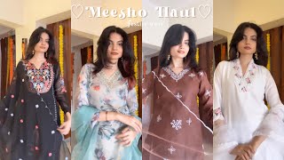 Meesho Haul ⋆୨♡୧⋆ Ethnic Wear  Festive Outfits  Meesho Finds 🎀 ୨୧ Diwali Sale [upl. by Arodaeht11]