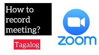 Zoom Meeting How to record tagalog [upl. by Turrell360]