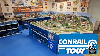 Conrail Hi Rail Layout Full Tour Video 2023 O Gauge [upl. by Ressler]