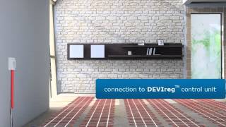 DEVI  Installation of electric floor heating mats [upl. by Shirl]