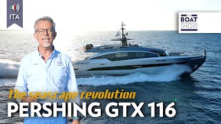 ITA NEW PERSHING GTX 116  Performance Yacht Tour  The Boat Show [upl. by Idnar]