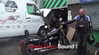 Vance Hines Honda VT750 C2 Spirit Lambda bosses addded Custom Cruisers UK [upl. by Obeded]