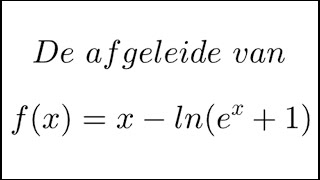 Een quotlnfunctiequot differentiëren met de kettingregel [upl. by Anina]