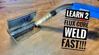 Learn to Make Perfect FLUX CORE Welds FAST How To Stack Dimes [upl. by Avot]