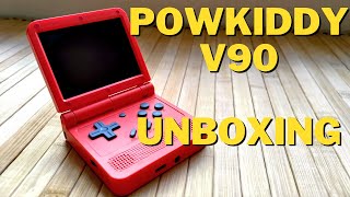 Yikes PowKiddy V90 Unboxing  Retro Emulation Handheld  GameBoy Advance Clone [upl. by Ibba]