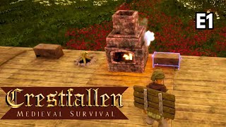 Crestfallen Medieval Survival  E1 First time playing this open world medieval RPG survival game [upl. by Carmina87]