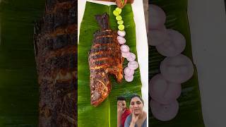 Grill fish😋😋 food fishbbq fish cooking foodie fishing shortvideo [upl. by Malinin]