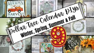 Dollar Tree Calendar DIYs  Budget Friendly Ideas [upl. by Amias279]