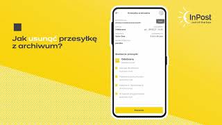 Jak usunąć przesyłkę z Archiwum w InPost Mobile [upl. by Giacopo]