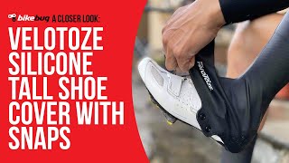 Velotoze Silicone Tall Shoe Cover with Snaps  Bikebug [upl. by Adao]