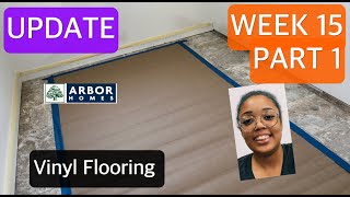 Vinyl Flooring  WEEK 15  Part 1  Arbor Homes  Norway [upl. by Collen]