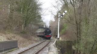 70000Brittannia entering Rawtenstall East Lancs Railway 15324 [upl. by Lisette]