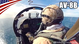 COCKPIT VIEW  AV8B Harrier IIs Amazing Vertical Takeoff amp Landing [upl. by Edveh]