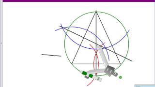 Constructing a Circumscribed Circle [upl. by Sesiom]