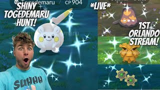 ✨Shiny Togedemaru Hunt Shiny Hunting in the NEW Strength of Steel Event In Pokemon Go✨ LIVE [upl. by Yelkrab]