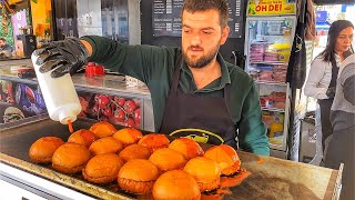 DOKUZUNCUYU İSTEDİ VERMEDİM  BEĞENMEYEN PARA VERMESİN  İSTANBUL’UN SOKAK LEZZETİ ISLAK BURGER [upl. by Nickolai]