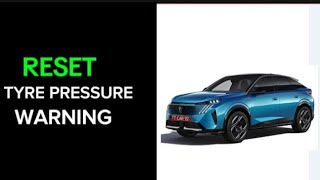 How to Reset Tyre Pressure Warning onPeugeot 3008 2021  StepbyStepGuide [upl. by Asilet]