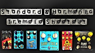 Tremolo Shootout  Sunflower SurfyTrem Deluxe Flint Supro Harmonious Monk Monument V2 [upl. by Eemak]