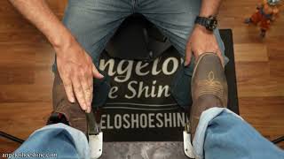 Triggering YOUR SLEEP  Angelo Shoe Shine ASMR [upl. by Roskes]