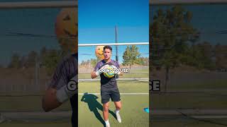 How to train alone as a goal keeper shorts footballdrills training goalkeeper fitness [upl. by Amann]