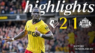 BIG WIN 🤩  Watford 21 Sunderland  Short Highlights 🎞️ [upl. by Aivuy963]