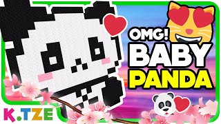 Baby Pandas in Minecraft 🐼😍 KTze [upl. by Aronas]