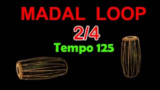 Madal loop F  C scale 125 bpm 24 onlinenepalimusiccourse [upl. by Ardnaek]