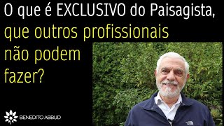 O QUE É EXCLUSIVO DO PAISAGISTA  QUE OUTROS PROFISSIONAIS NÃO PODEM FAZER [upl. by Aleck]