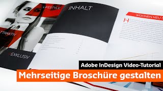 Eine moderne Broschüre mit InDesign gestalten Tutorial  Unboxing [upl. by Shaina864]