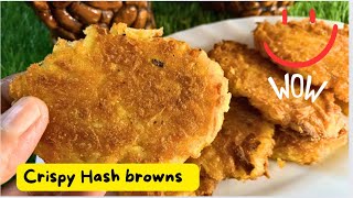 Crispy Hash brown recipe easy to make reciperecipe by foodmoodbyshagufta [upl. by Rebane169]